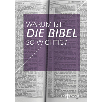 Themenflyer FeG Nr. 6 | Warum ist die Bibel so wichtig? (50er Pack)