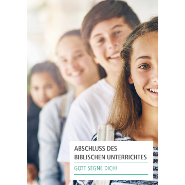 Karte Abschluss des Biblischen Unterrichtes (10er Pack)