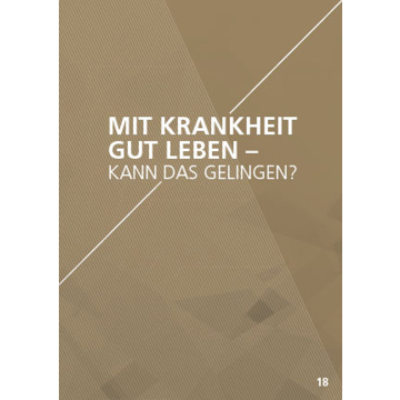 Themenflyer Landeskirche Nr. 18 | Mit Krankheit gut leben - Kann das gelingen? (50er Pack)