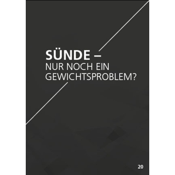 Themenflyer Landeskirche Nr. 20 | Sünde - Nur noch ein Gewichtsproblem? (50er Pack)