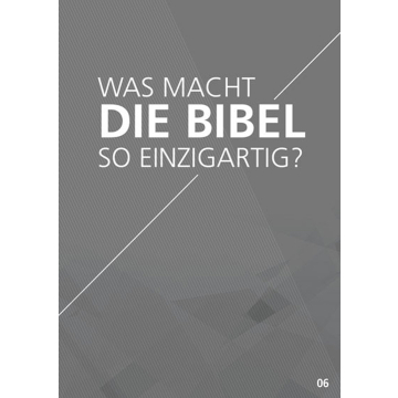 Themenflyer Freikirche Nr. 6 | Was macht die Bibel so einzigartig? (50er Pack)