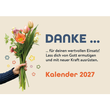 Ehrenamt Verteilkalender 2027 "Danke"