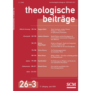 Theologische Beiträge Mnigeschenkabo print 1 Jahr