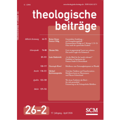 Theologische Beitr&auml;ge Mnigeschenkabo print 1 Jahr
