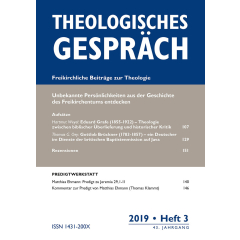 Vorschau: Theologisches Gespr&auml;ch