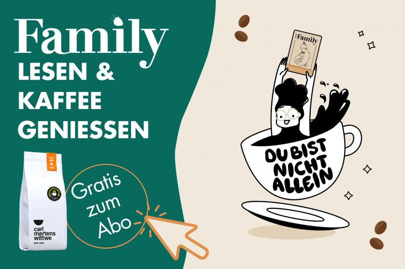 Family lesen & Kaffee geniessen
